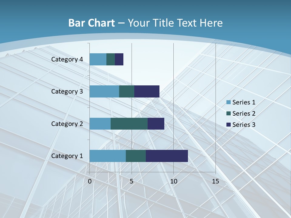A Blue Glass Building Powerpoint Presentation PowerPoint Template