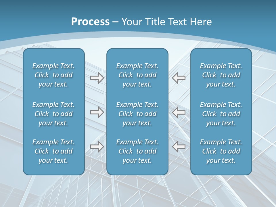 A Blue Glass Building Powerpoint Presentation PowerPoint Template