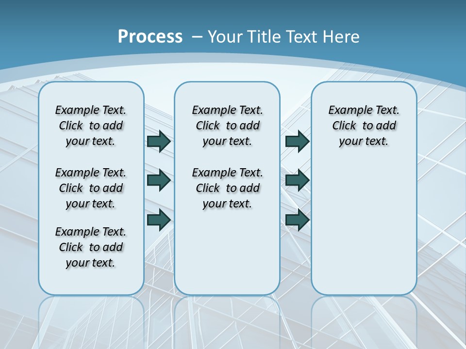 A Blue Glass Building Powerpoint Presentation PowerPoint Template