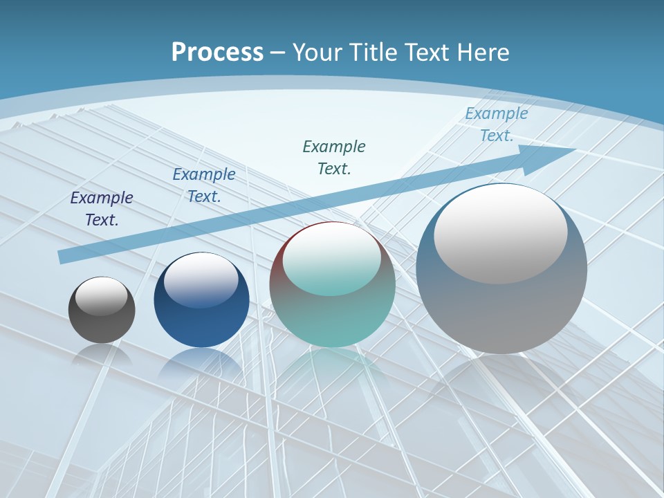 A Blue Glass Building Powerpoint Presentation PowerPoint Template