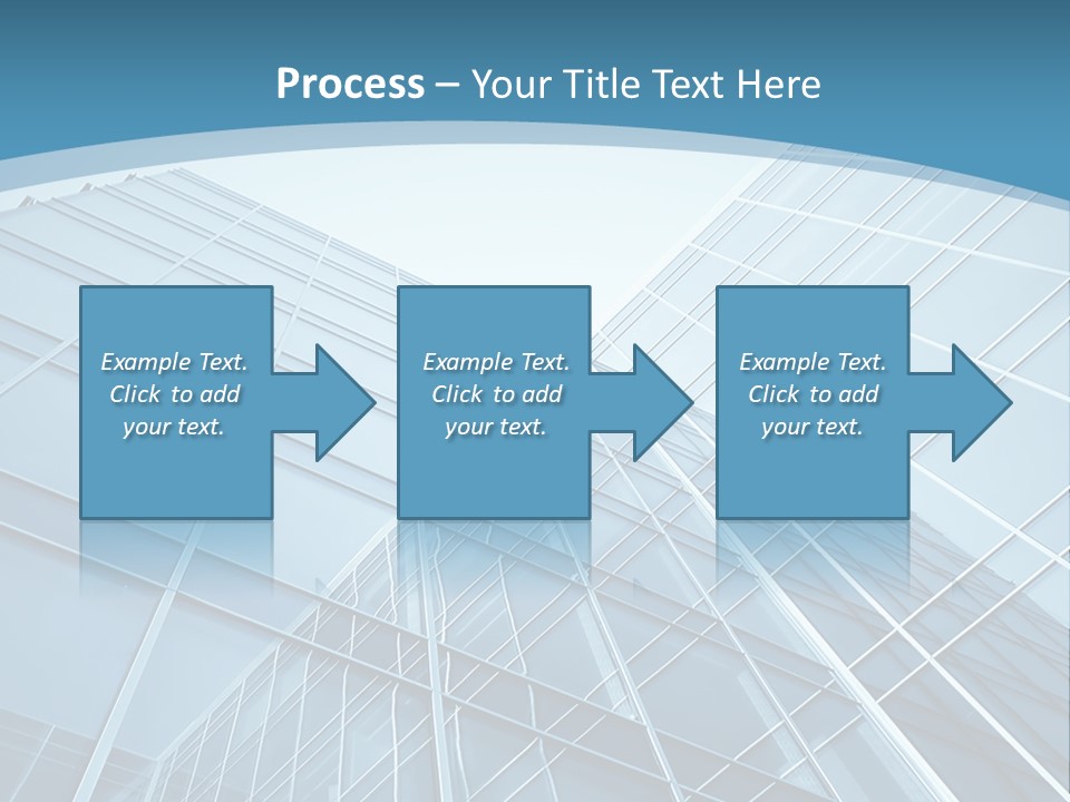 A Blue Glass Building Powerpoint Presentation PowerPoint Template