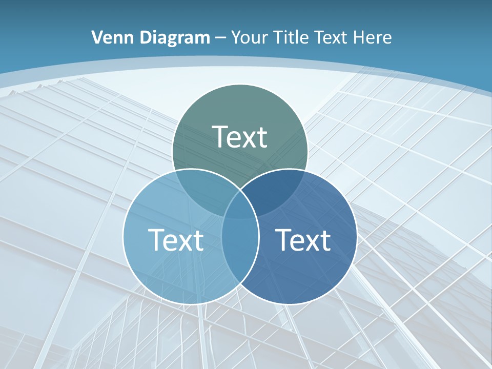 A Blue Glass Building Powerpoint Presentation PowerPoint Template