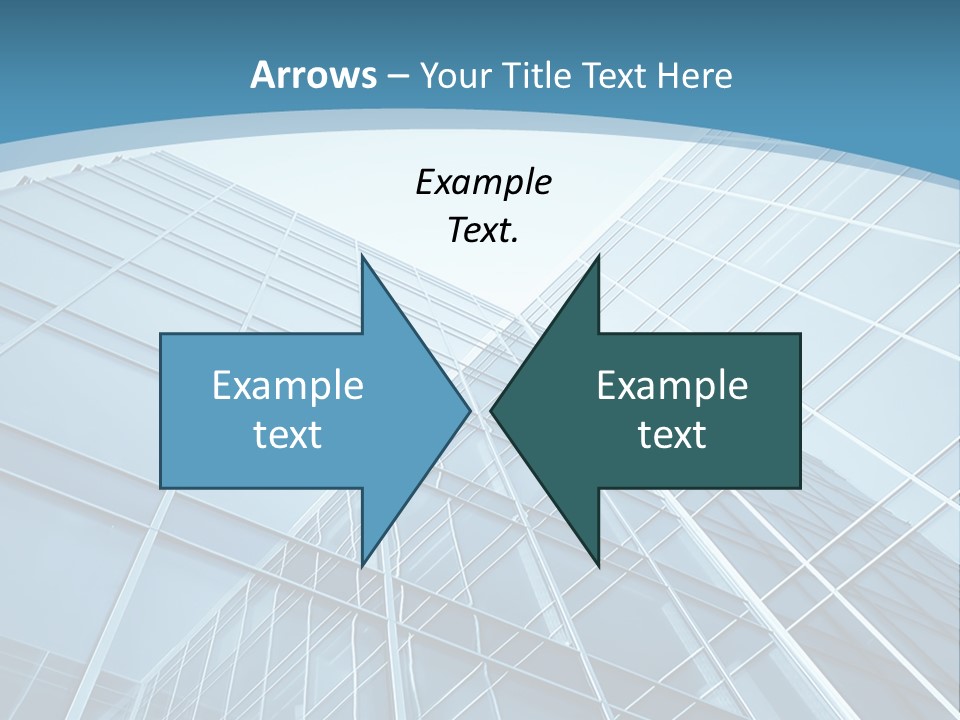 A Blue Glass Building Powerpoint Presentation PowerPoint Template