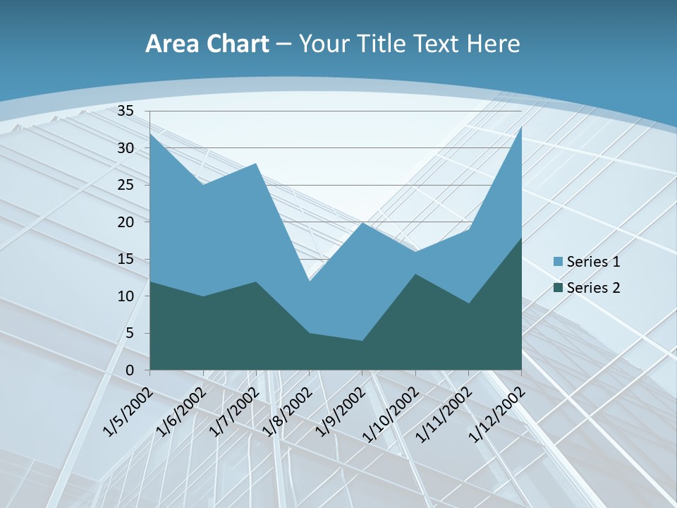 A Blue Glass Building Powerpoint Presentation PowerPoint Template