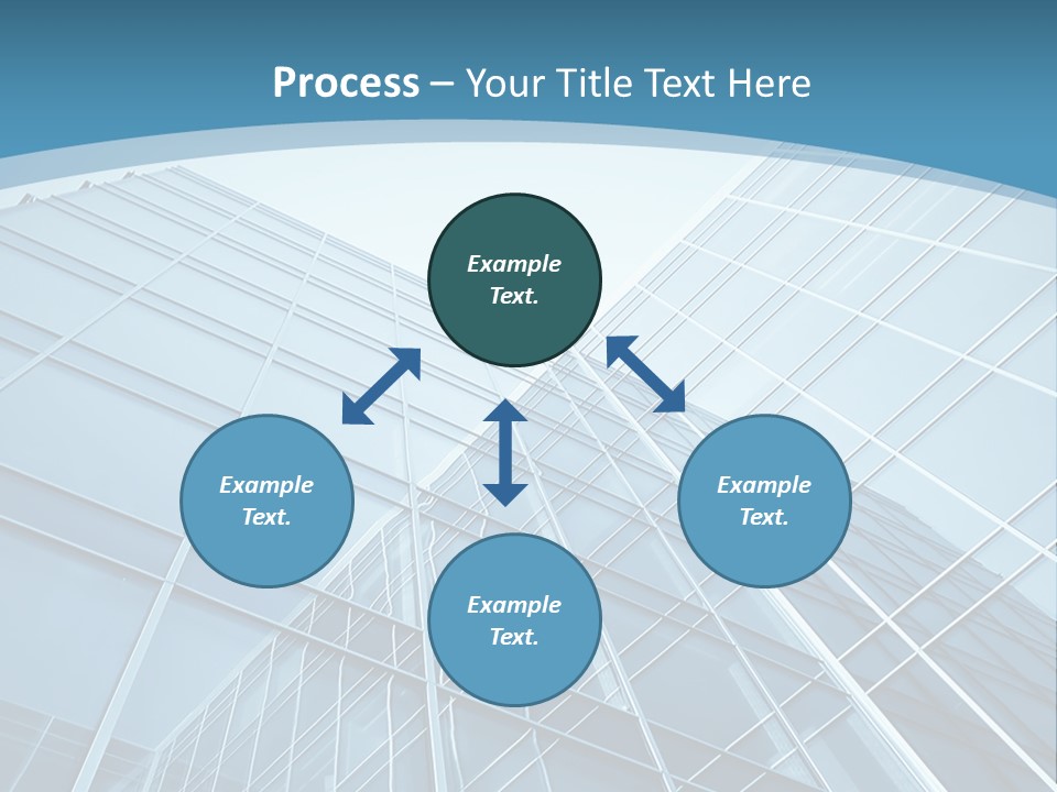 A Blue Glass Building Powerpoint Presentation PowerPoint Template