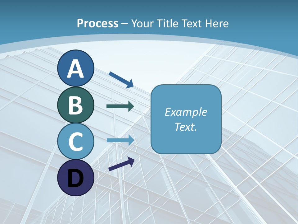 A Blue Glass Building Powerpoint Presentation PowerPoint Template