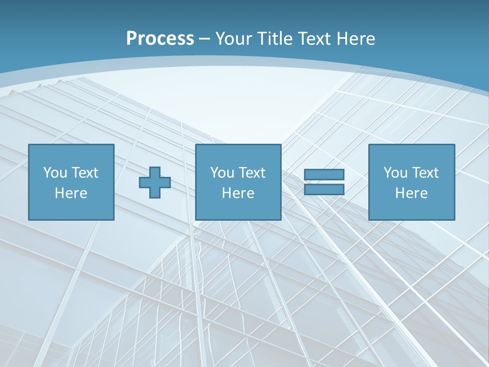 A Blue Glass Building Powerpoint Presentation PowerPoint Template