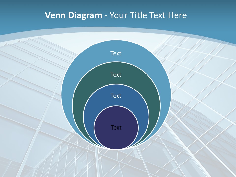 A Blue Glass Building Powerpoint Presentation PowerPoint Template