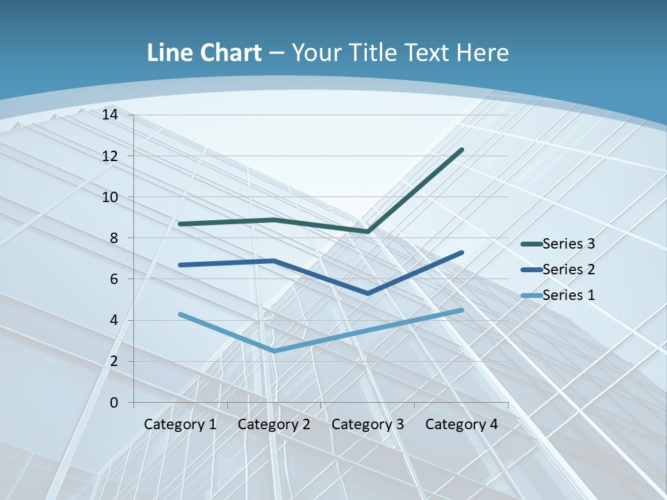 A Blue Glass Building Powerpoint Presentation PowerPoint Template