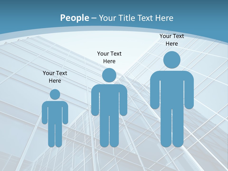 A Blue Glass Building Powerpoint Presentation PowerPoint Template