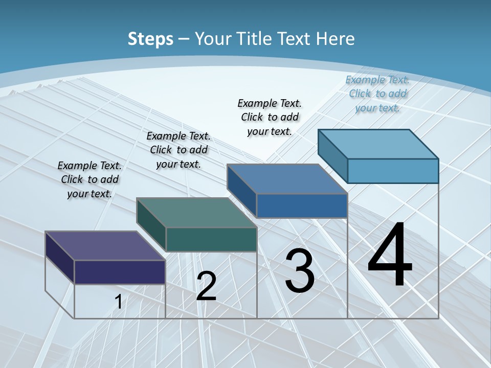 A Blue Glass Building Powerpoint Presentation PowerPoint Template