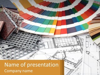 A Bunch Of Different Color Samples On Top Of A Table PowerPoint Template