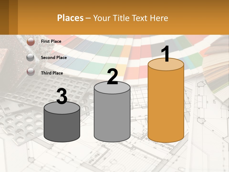 A Bunch Of Different Color Samples On Top Of A Table PowerPoint Template