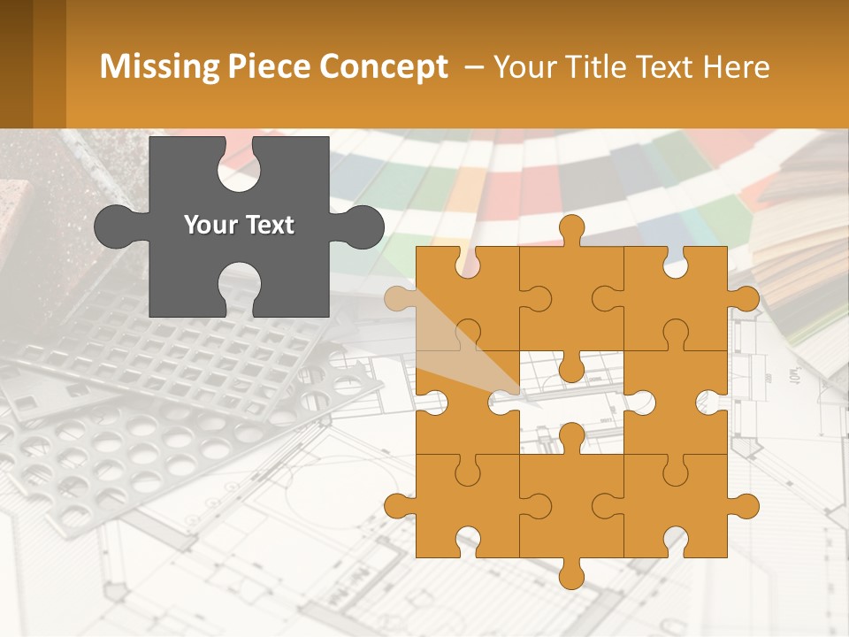 A Bunch Of Different Color Samples On Top Of A Table PowerPoint Template