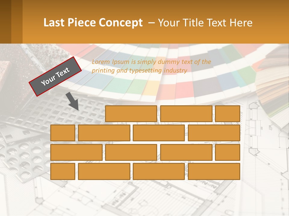 A Bunch Of Different Color Samples On Top Of A Table PowerPoint Template
