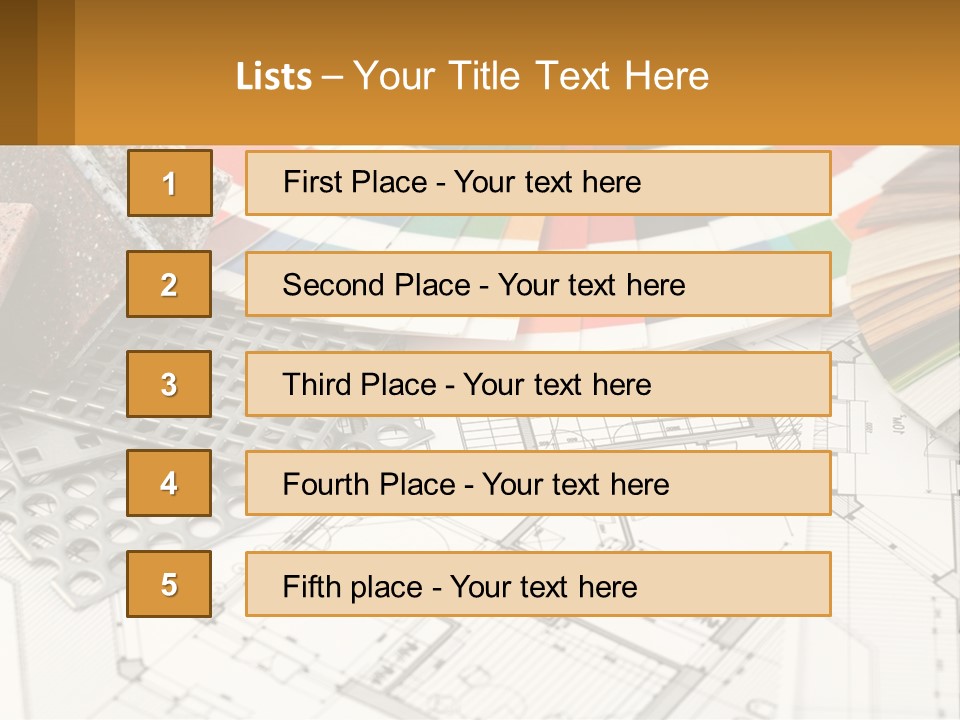 A Bunch Of Different Color Samples On Top Of A Table PowerPoint Template