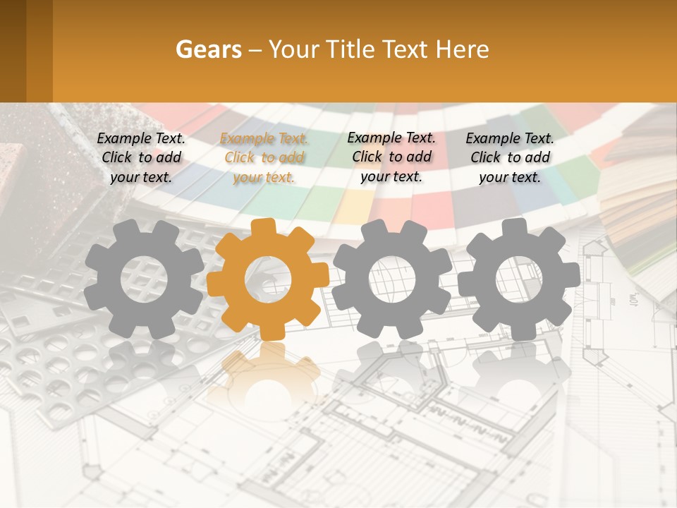 A Bunch Of Different Color Samples On Top Of A Table PowerPoint Template