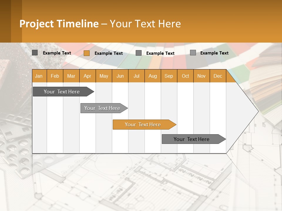 A Bunch Of Different Color Samples On Top Of A Table PowerPoint Template