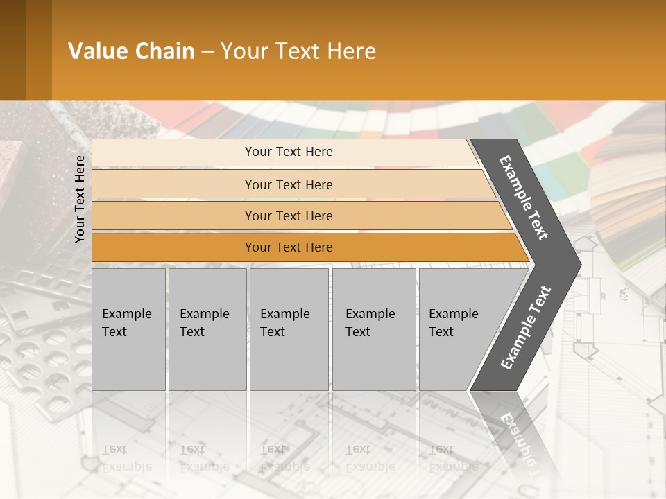 A Bunch Of Different Color Samples On Top Of A Table PowerPoint Template