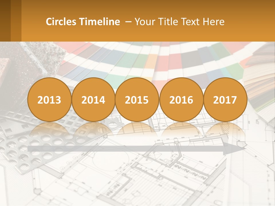 A Bunch Of Different Color Samples On Top Of A Table PowerPoint Template