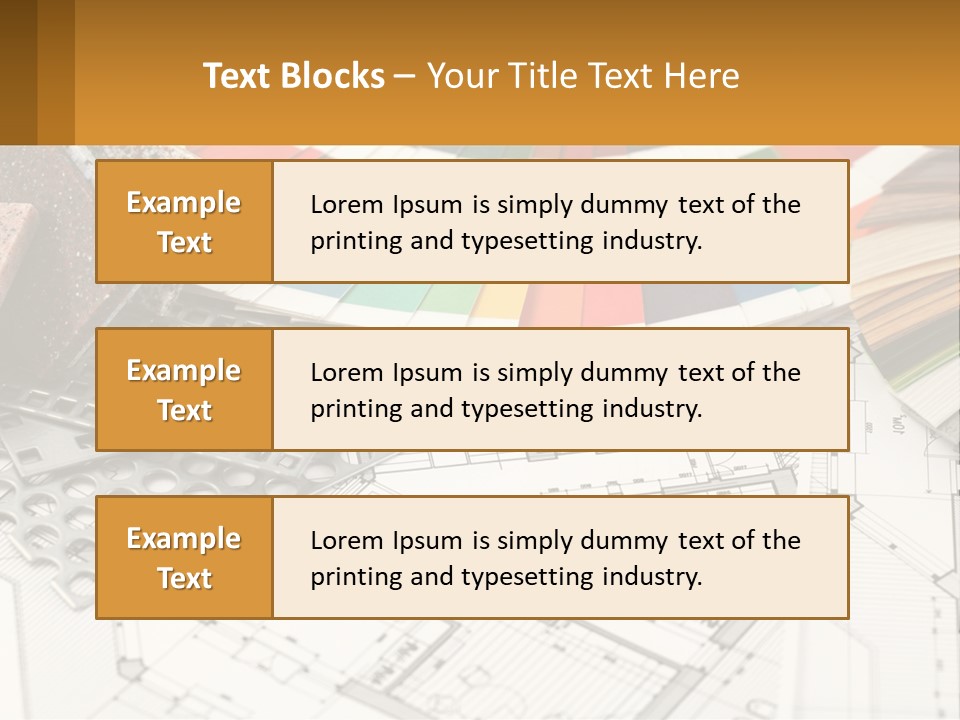 A Bunch Of Different Color Samples On Top Of A Table PowerPoint Template