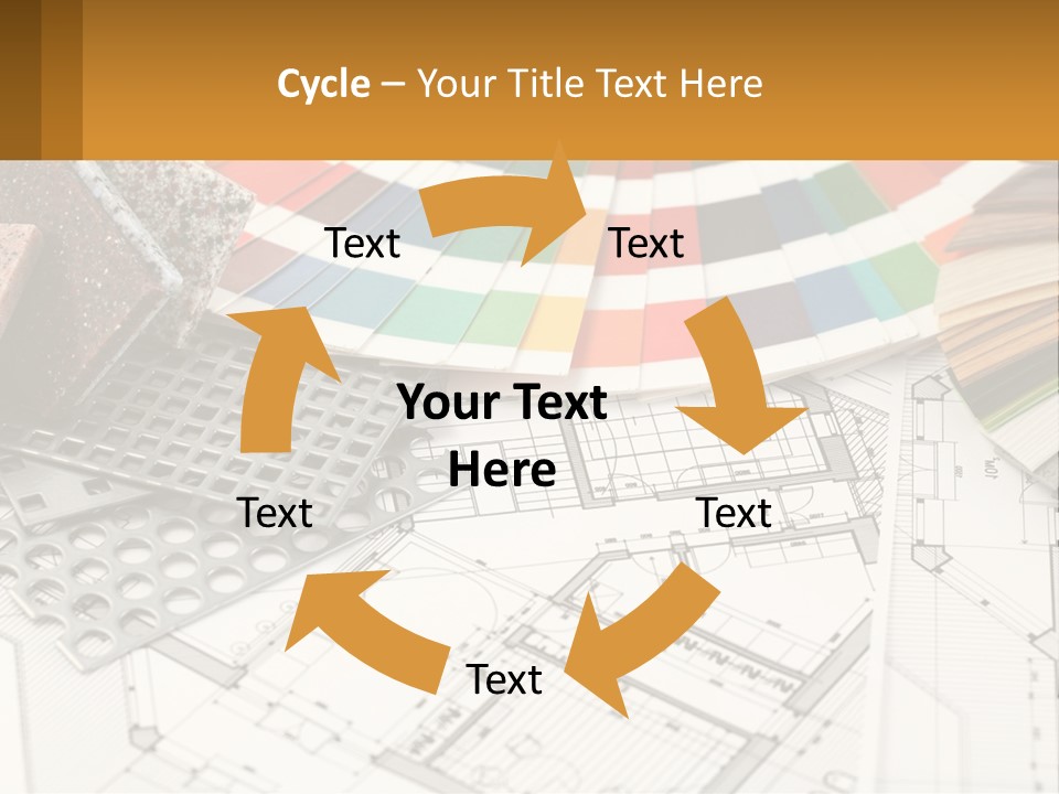 A Bunch Of Different Color Samples On Top Of A Table PowerPoint Template