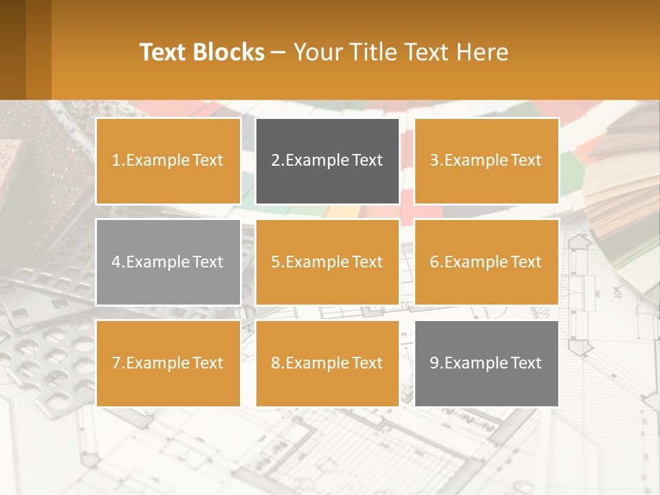 A Bunch Of Different Color Samples On Top Of A Table PowerPoint Template