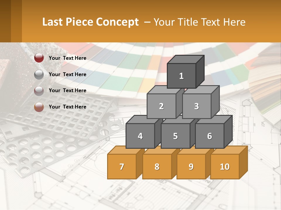 A Bunch Of Different Color Samples On Top Of A Table PowerPoint Template