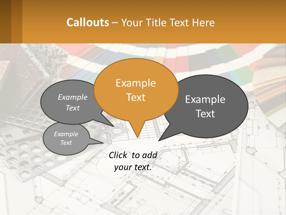 A Bunch Of Different Color Samples On Top Of A Table PowerPoint Template