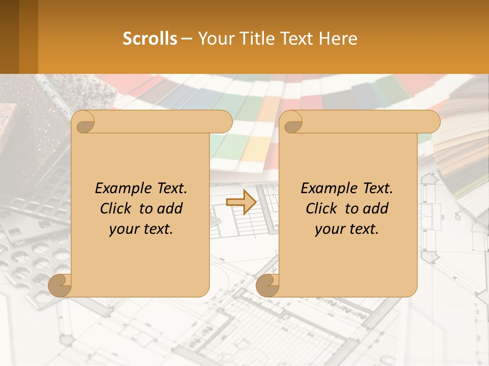A Bunch Of Different Color Samples On Top Of A Table PowerPoint Template