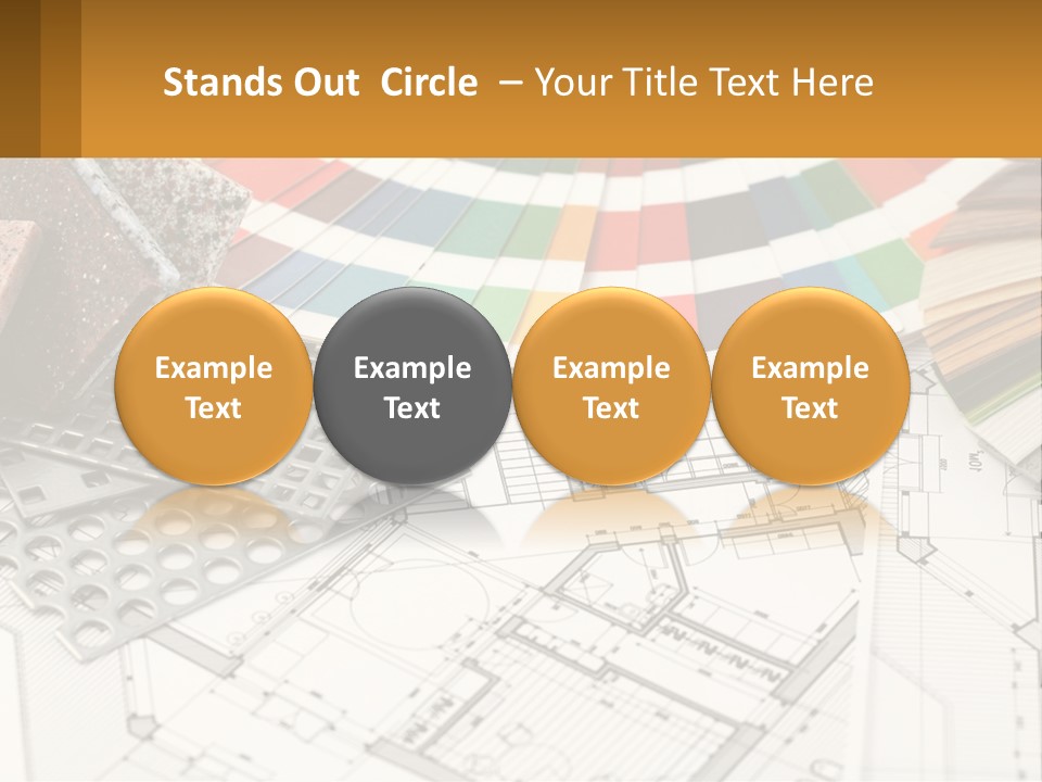 A Bunch Of Different Color Samples On Top Of A Table PowerPoint Template