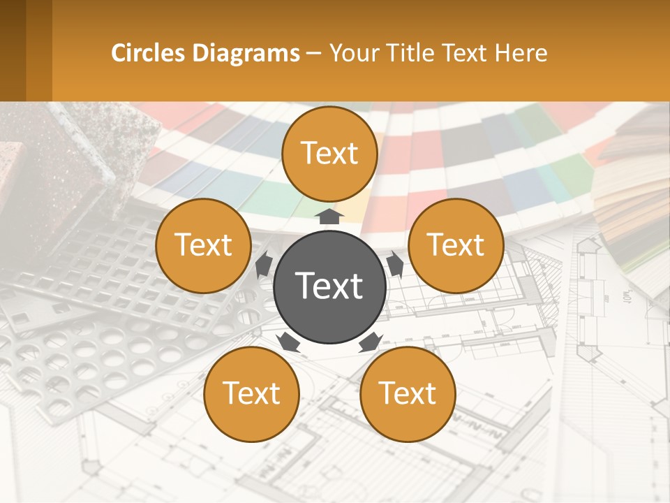 A Bunch Of Different Color Samples On Top Of A Table PowerPoint Template