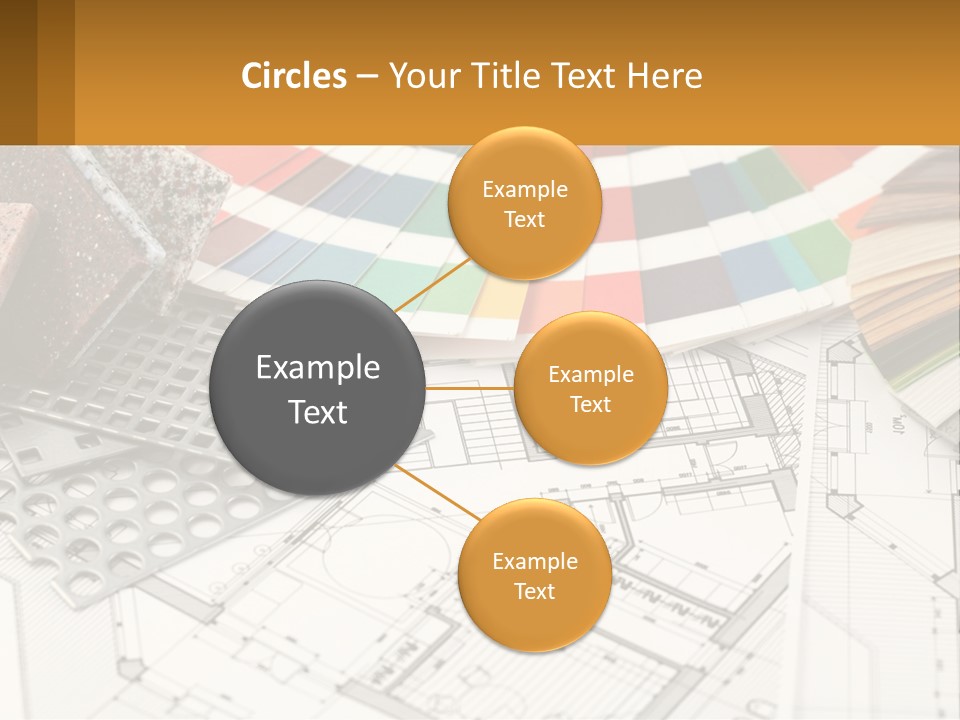 A Bunch Of Different Color Samples On Top Of A Table PowerPoint Template