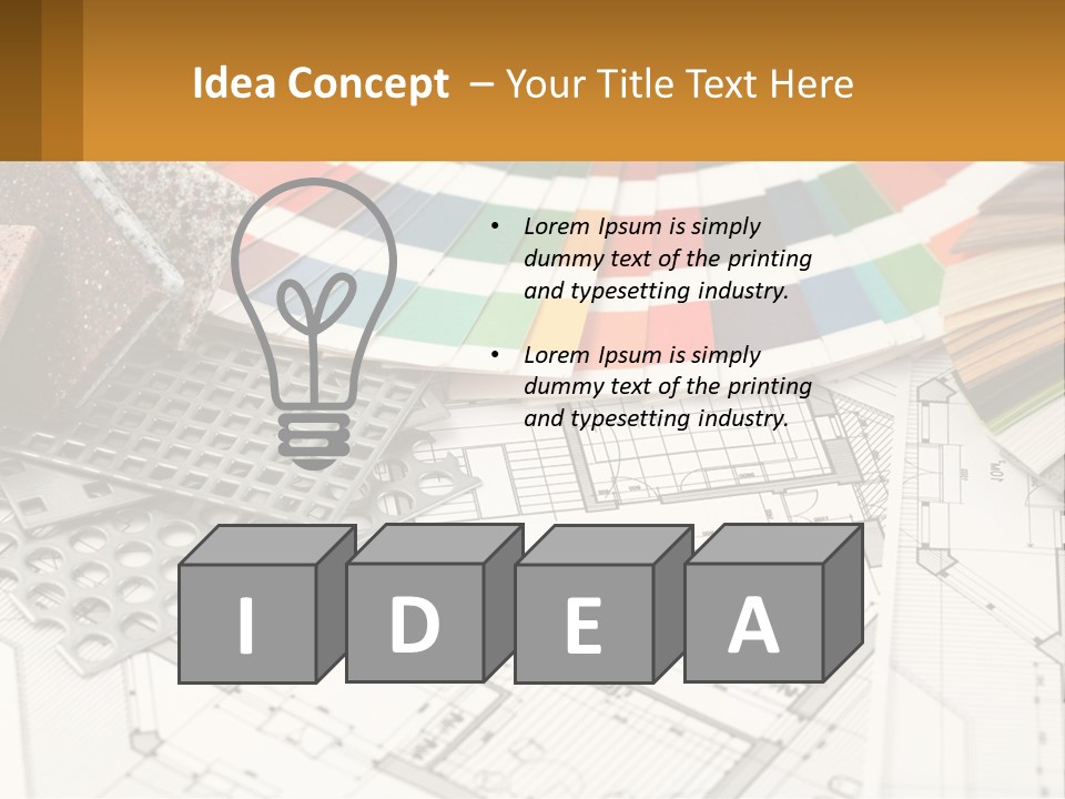 A Bunch Of Different Color Samples On Top Of A Table PowerPoint Template