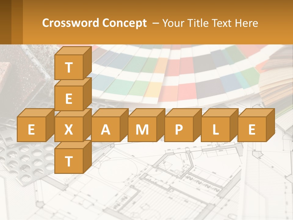 A Bunch Of Different Color Samples On Top Of A Table PowerPoint Template