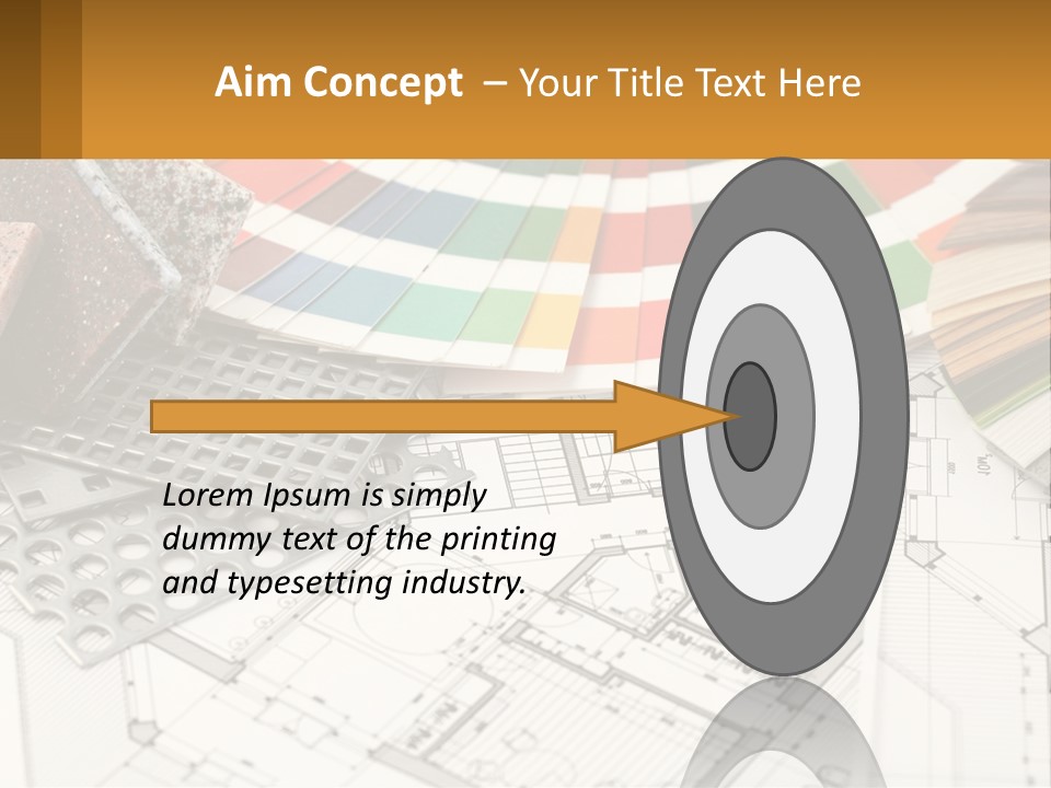 A Bunch Of Different Color Samples On Top Of A Table PowerPoint Template