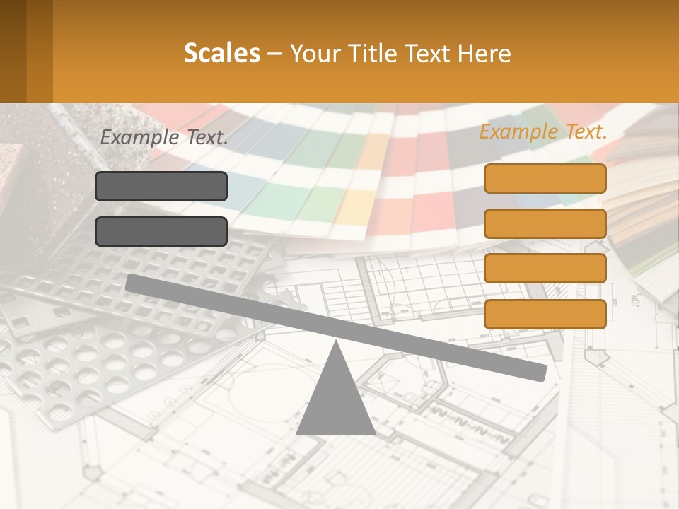 A Bunch Of Different Color Samples On Top Of A Table PowerPoint Template