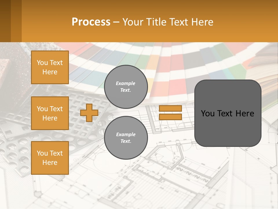 A Bunch Of Different Color Samples On Top Of A Table PowerPoint Template