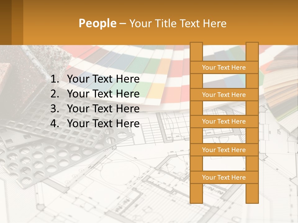 A Bunch Of Different Color Samples On Top Of A Table PowerPoint Template