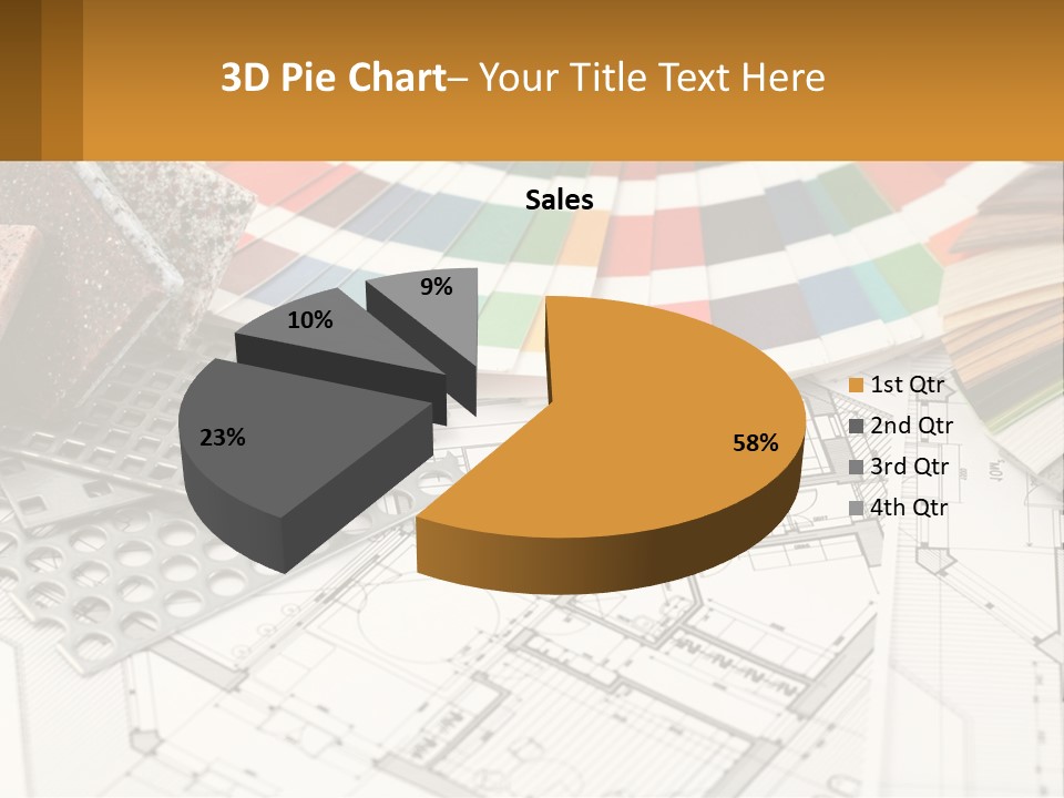 A Bunch Of Different Color Samples On Top Of A Table PowerPoint Template