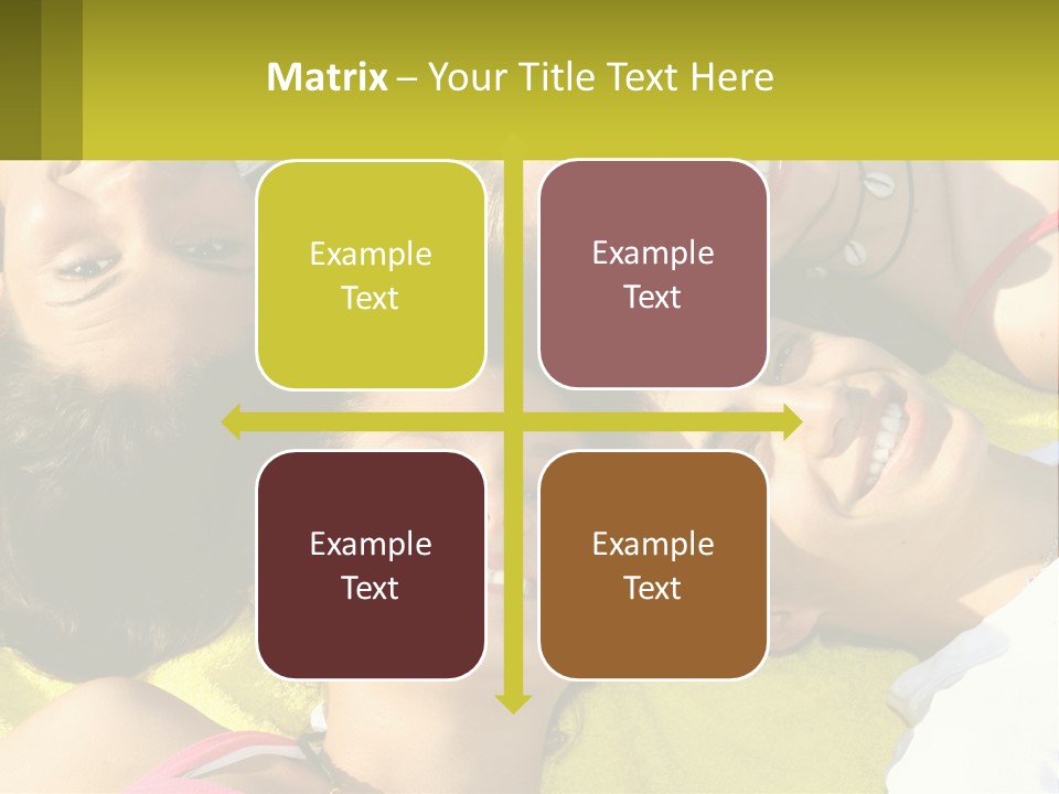 A Group Of People Laying On Top Of Each Other PowerPoint Template