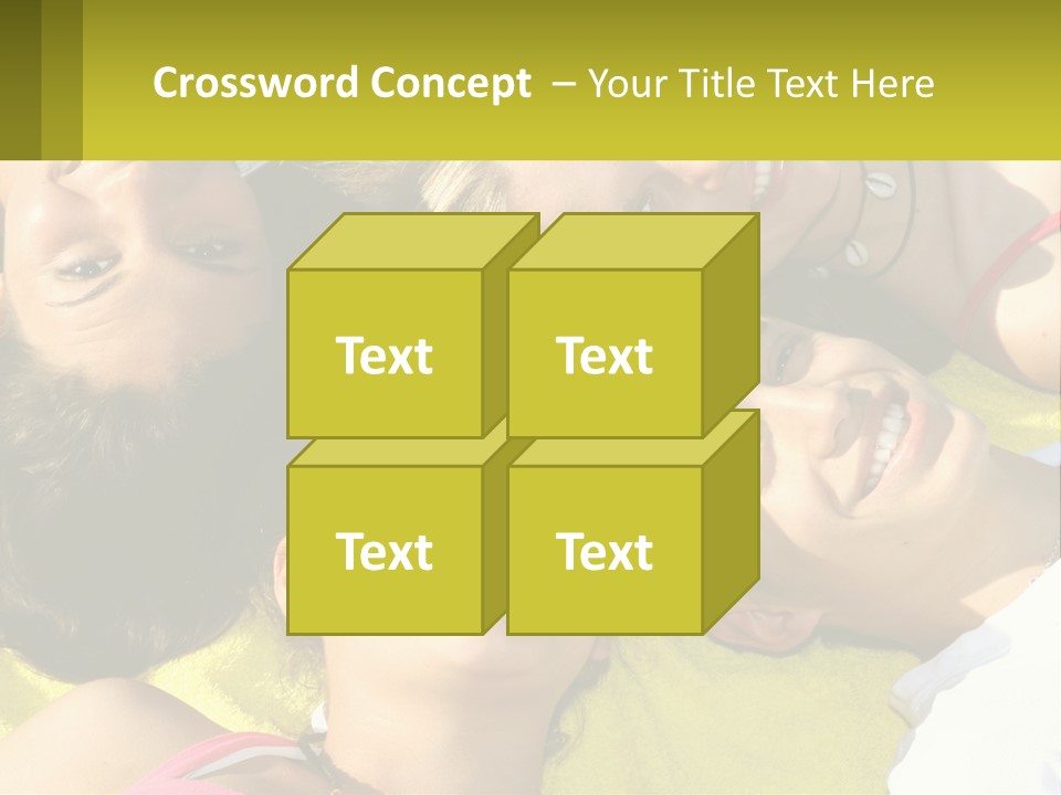 A Group Of People Laying On Top Of Each Other PowerPoint Template