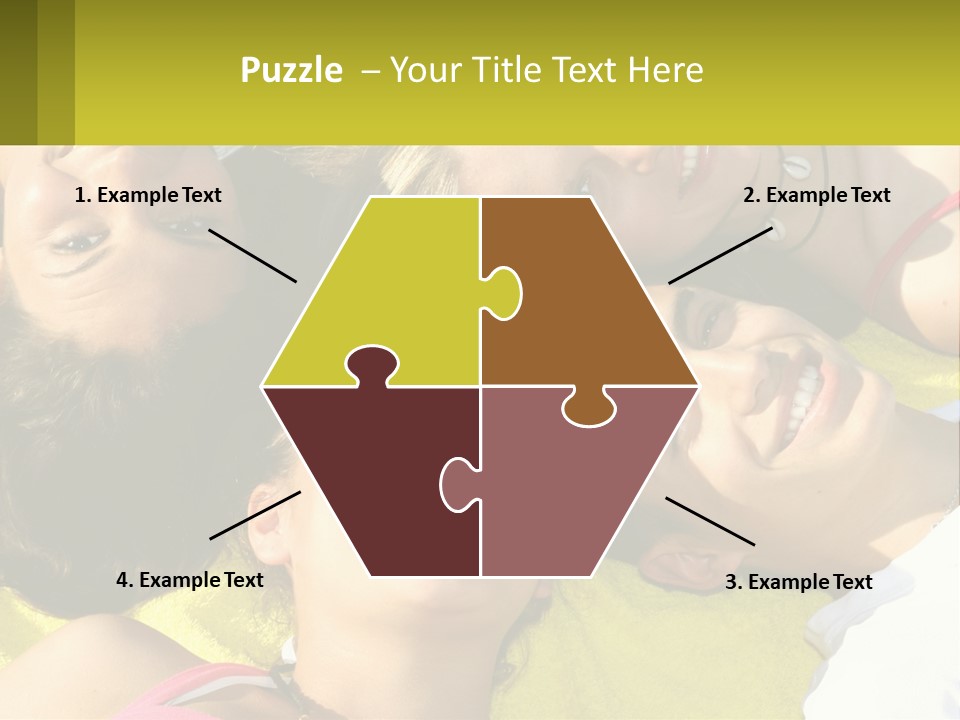A Group Of People Laying On Top Of Each Other PowerPoint Template
