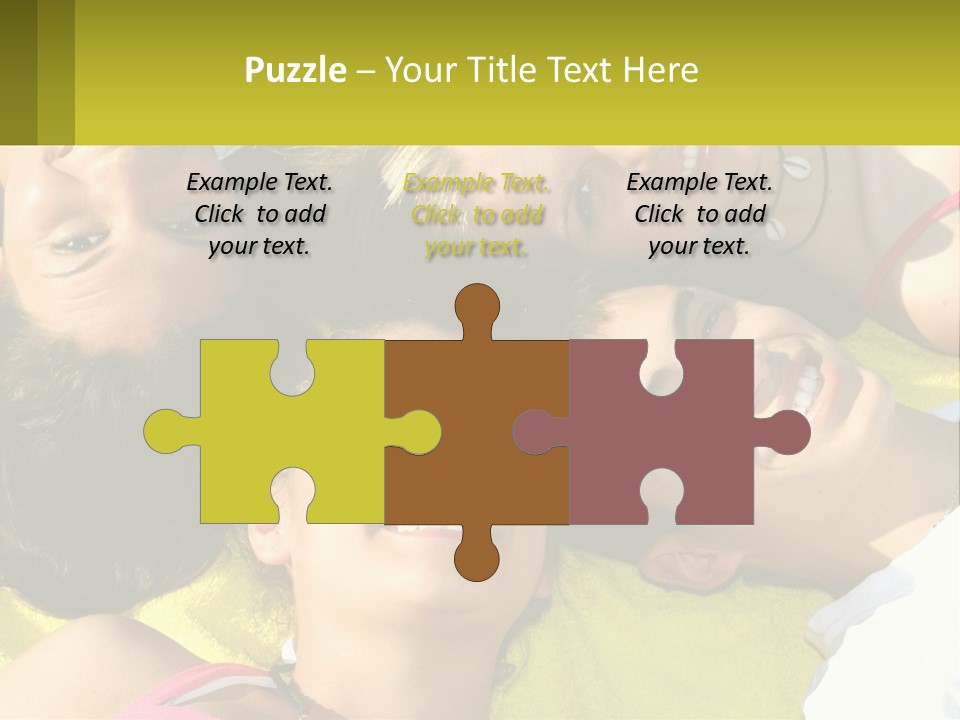 A Group Of People Laying On Top Of Each Other PowerPoint Template