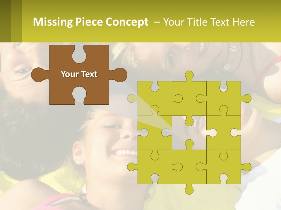 A Group Of People Laying On Top Of Each Other PowerPoint Template