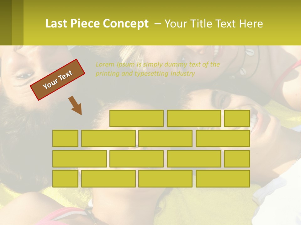 A Group Of People Laying On Top Of Each Other PowerPoint Template