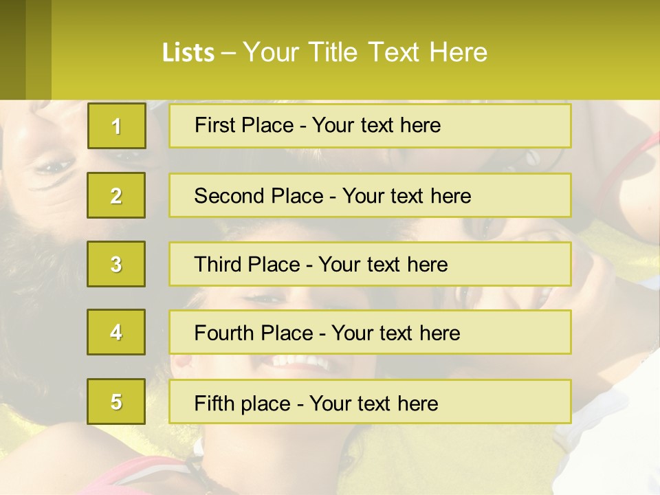 A Group Of People Laying On Top Of Each Other PowerPoint Template