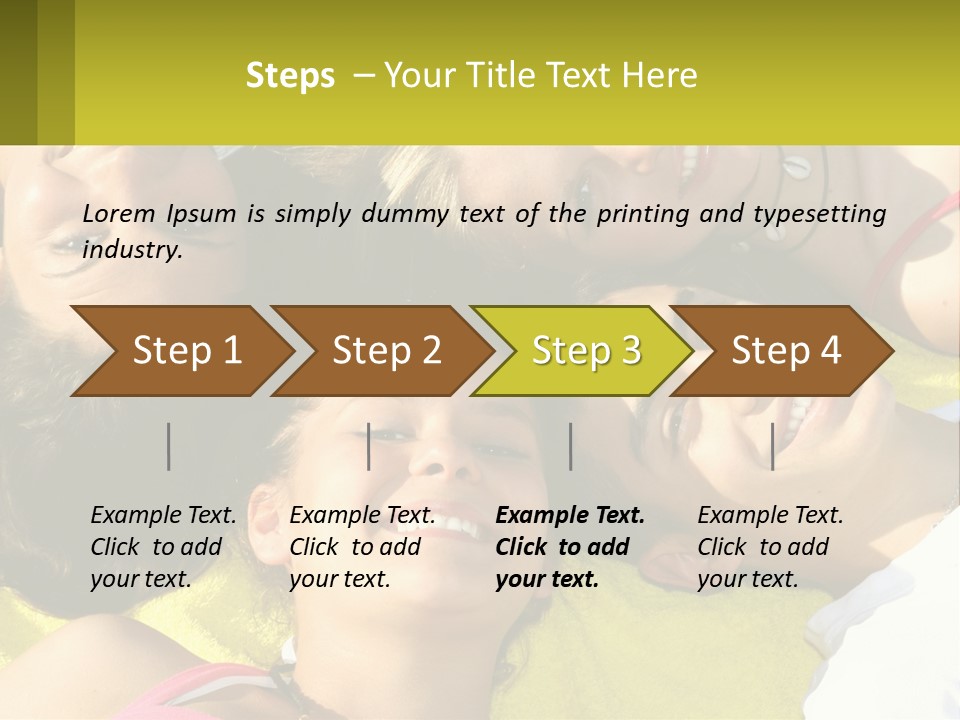 A Group Of People Laying On Top Of Each Other PowerPoint Template