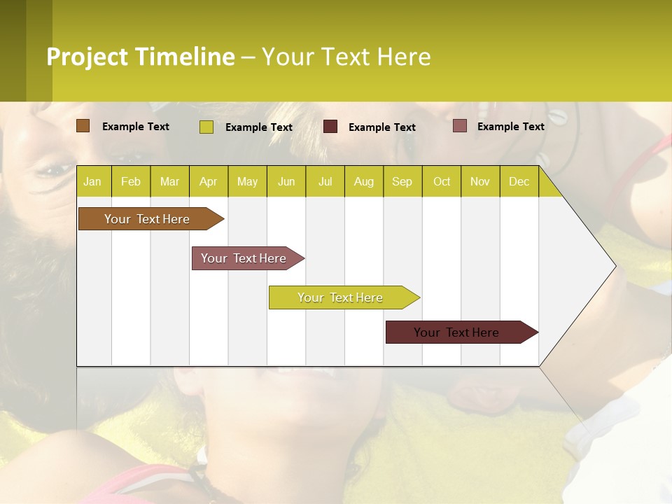 A Group Of People Laying On Top Of Each Other PowerPoint Template