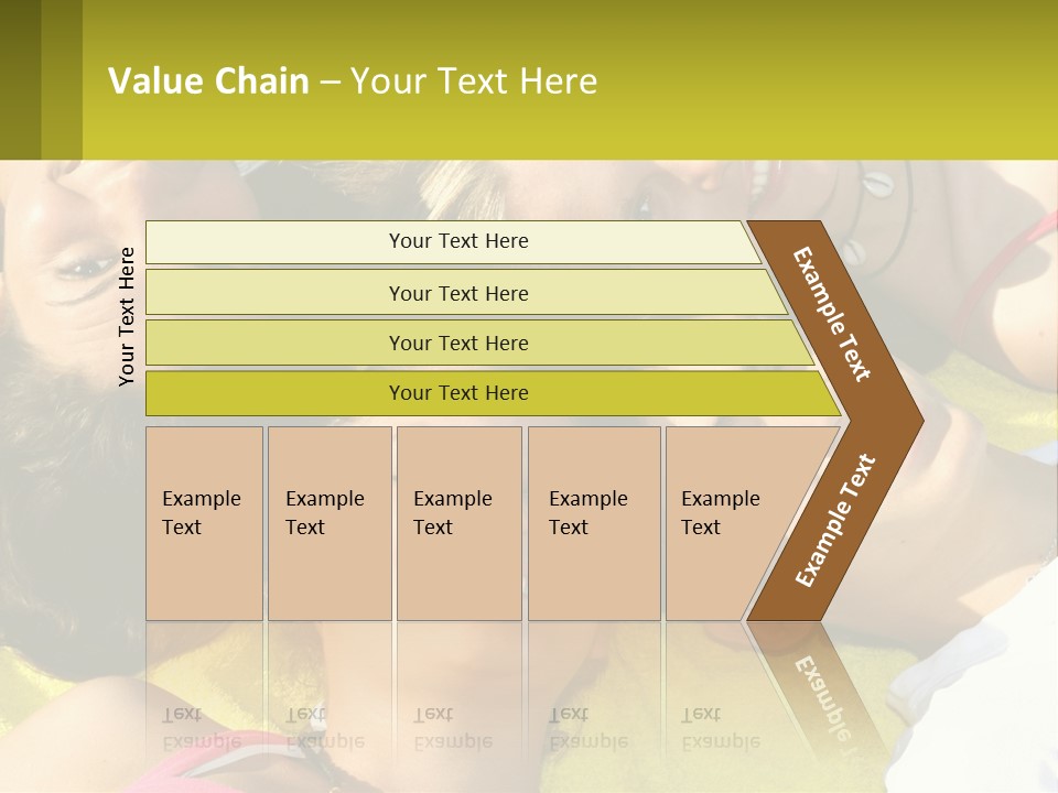 A Group Of People Laying On Top Of Each Other PowerPoint Template